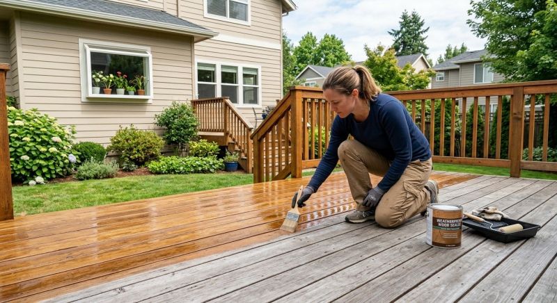 Concrete Deck Sealing in Renton, WA